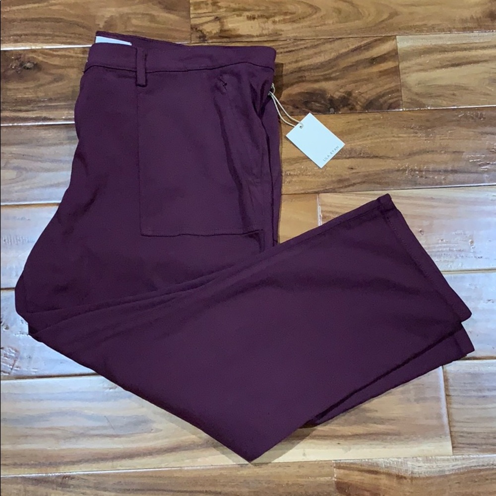 NWT Wine colored Lila Ryan pants.